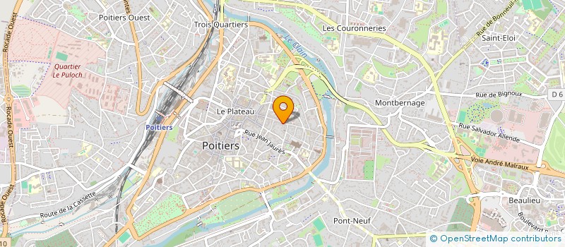 localisation de l'entreprise T'AS CAPTE PRODUCTION à POITIERS
