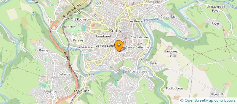 localisation de l'entreprise T & ASSOCIES  RODEZ