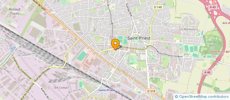 localisation de l'entreprise T B  L'ISLE-D'ABEAU