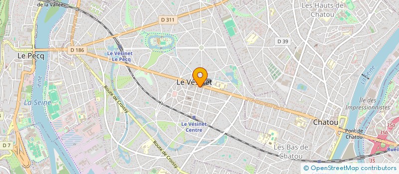 localisation de l'entreprise T.B.A.  LE VESINET