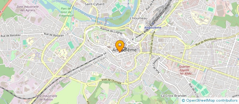 localisation de l'entreprise T.B-AUTOMOBILES à ANGOULEME