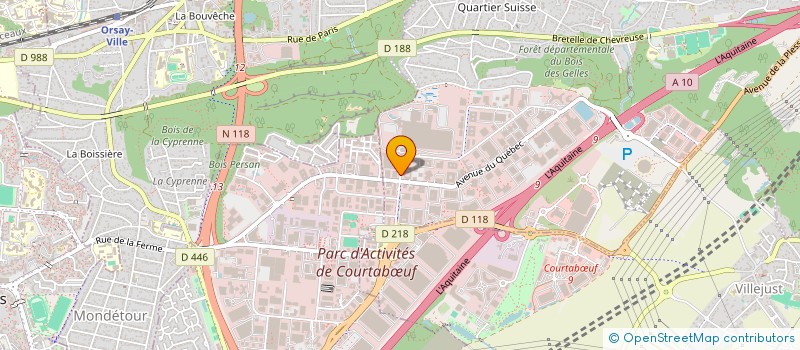 localisation de l'entreprise T.B.C.O. BATIMENTS à VILLEBON-SUR-YVETTE