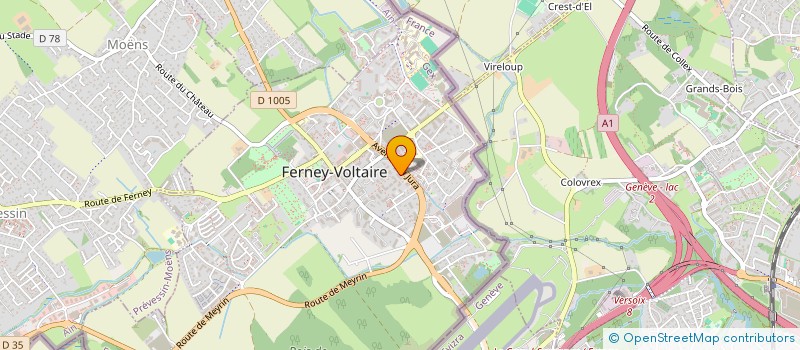 localisation de l'entreprise T.B. CORP SOLUTIONS à FERNEY-VOLTAIRE