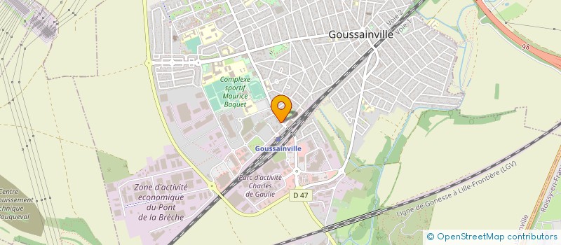localisation de l'entreprise T B E C à GOUSSAINVILLE