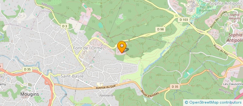 localisation de l'entreprise T & B HOLDING  NICE