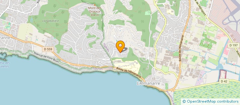 localisation de l'entreprise T.B INVESTISSEMENTS à HYERES