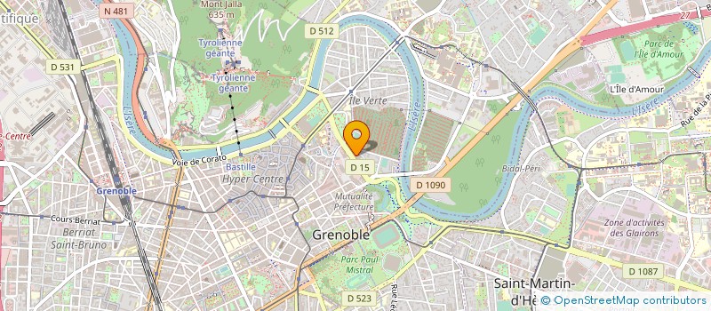 localisation de l'entreprise T.B.L. à GRENOBLE