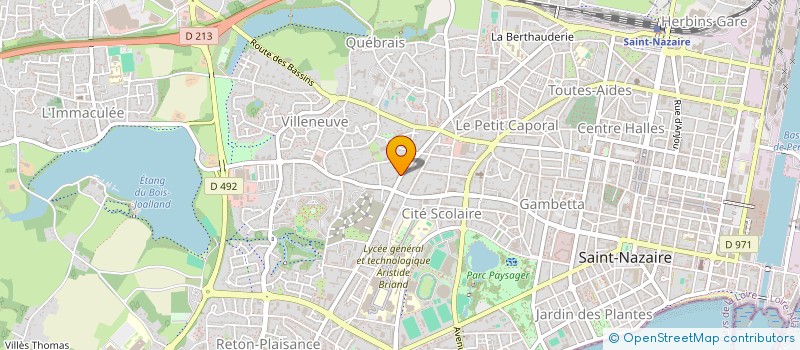 localisation de l'entreprise T.B.L.  SAINT-NAZAIRE