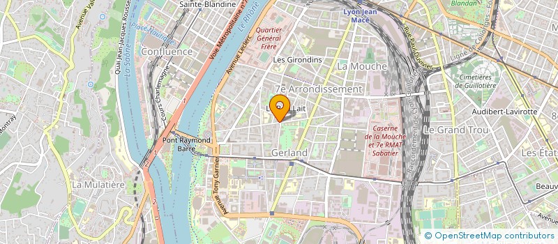 localisation de l'entreprise T B M à LYON