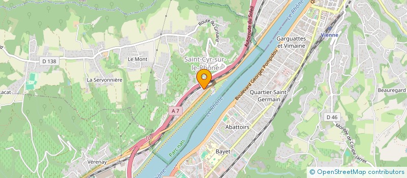 localisation de l'entreprise T B M G  SAINT-CYR-SUR-LE-RHONE