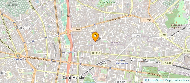 localisation de l'entreprise T.B.M.S. à MONTREUIL