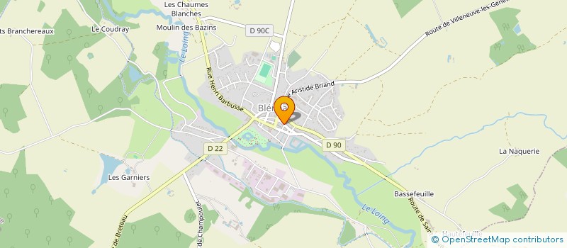 localisation de l'entreprise T.B.M. - TEAM BUILDING EN MUSIQUE  BLENEAU