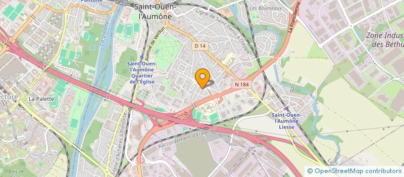 localisation de l'entreprise T.B.N. TRAVAUX BATIMENTS NATIONAL à SAINT-OUEN-L'AUMONE