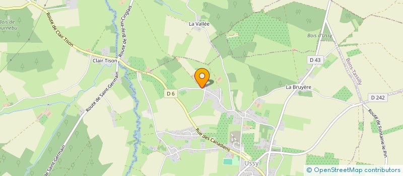 localisation de l'entreprise T.B.P  USSY