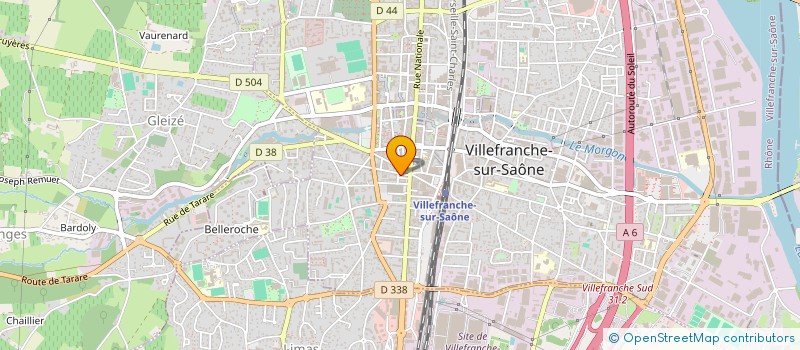 localisation de l'entreprise T B P C (TRAVAUX BATIMENT PLOMBERIE...)  VILLEFRANCHE-SUR-SAONE