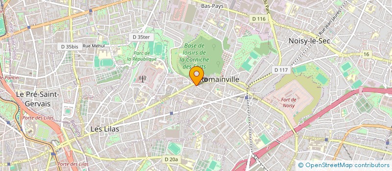 localisation de l'entreprise T.B.R.C. à ROMAINVILLE