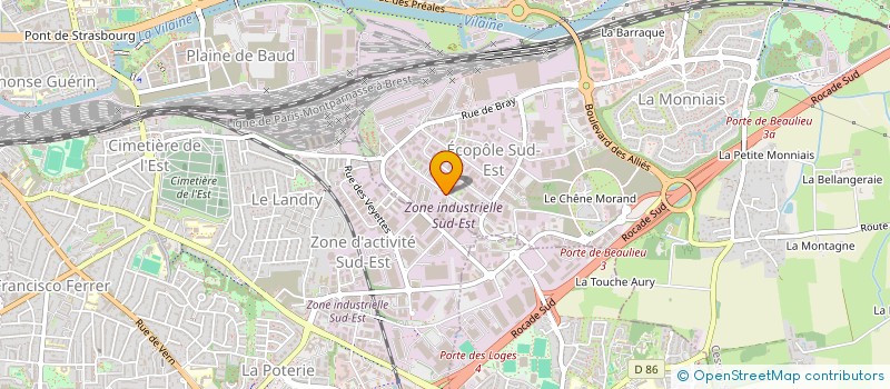 localisation de l'entreprise T&B RENNES à CESSON-SEVIGNE