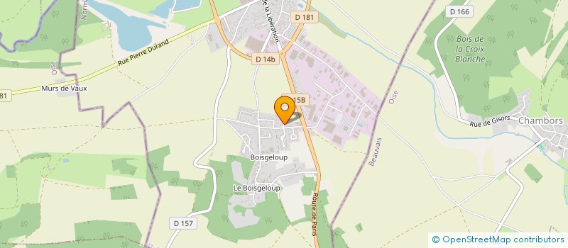 localisation de l'entreprise T.B.S. à GISORS