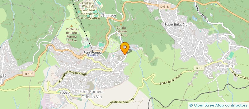 localisation de l'entreprise T B S R  FONT-ROMEU-ODEILLO-VIA