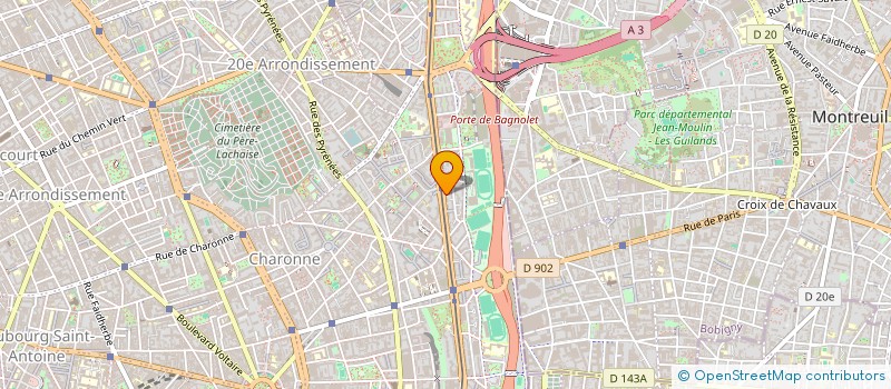 localisation de l'entreprise T B SERVICES à PARIS