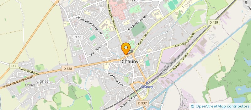 localisation de l'entreprise T'BAO à CHAUNY