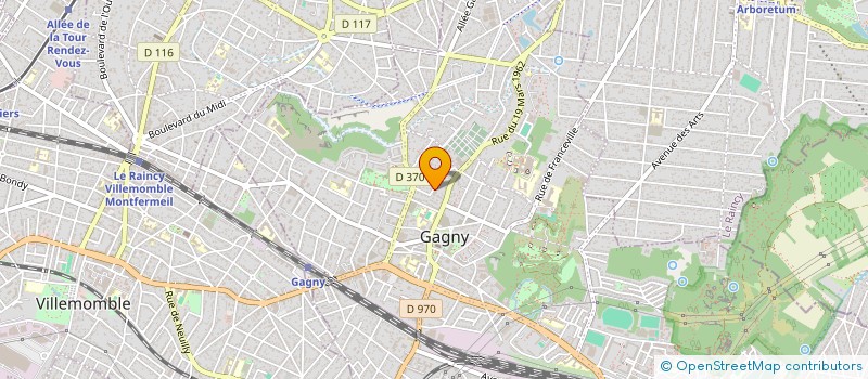 localisation de l'entreprise T.BATIMENT à GAGNY