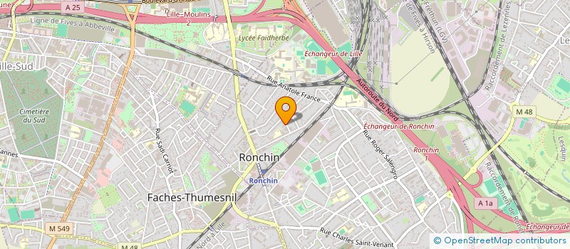 localisation de l'entreprise T.BEE HOLDING  RONCHIN