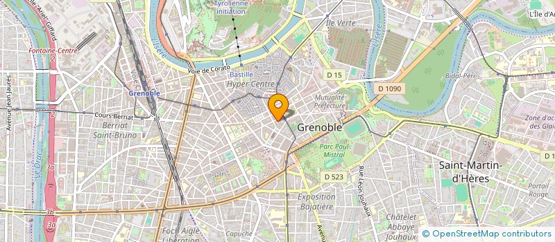 localisation de l'entreprise T BERTHOU ET C HUCHET à GRENOBLE