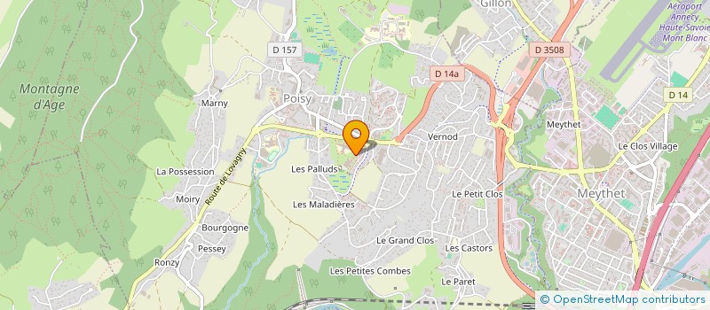 localisation de l'entreprise T. BOSSON INVESTISSEMENTS à EPAGNY METZ-TESSY