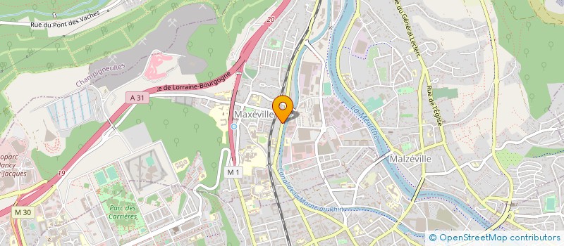 localisation de l'entreprise T BOULANGERIE ET PATISSERIE  MAXEVILLE