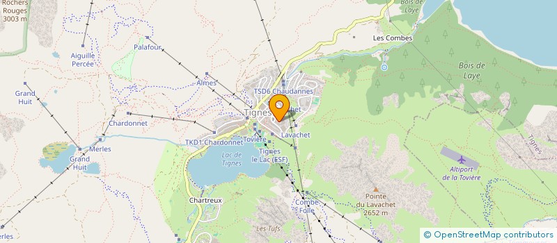 localisation de l'entreprise T.C.  TIGNES