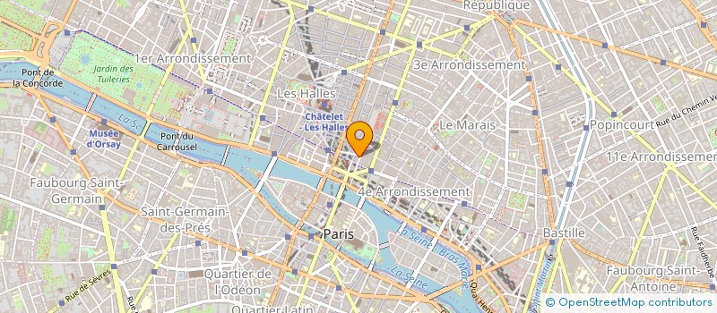 localisation de l'entreprise T.C.A. à PARIS