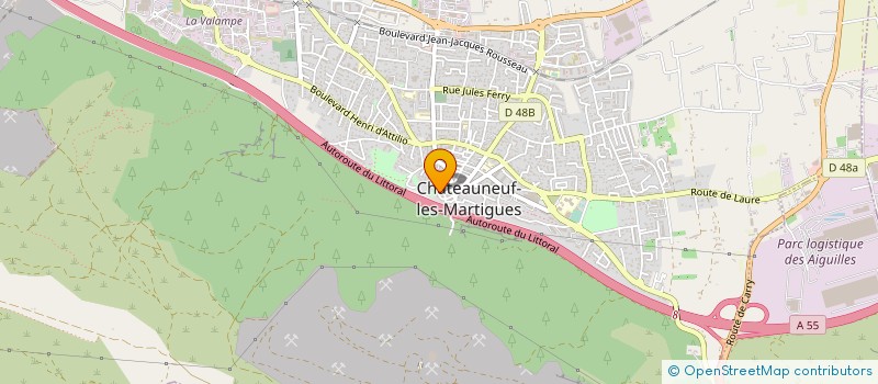 localisation de l'entreprise T.C.A. à CHATEAUNEUF-LES-MARTIGUES