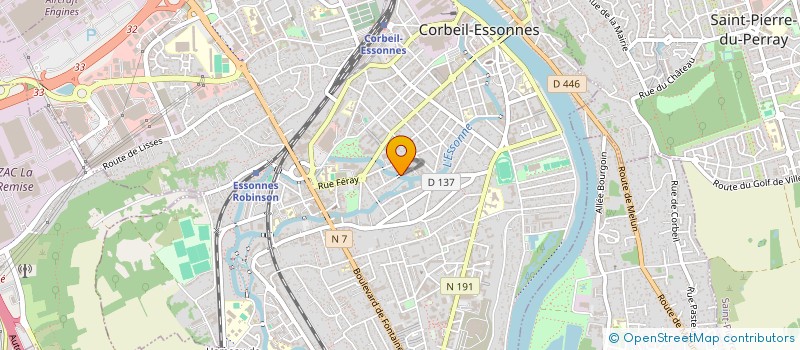 localisation de l'entreprise T.C.B à CORBEIL-ESSONNES