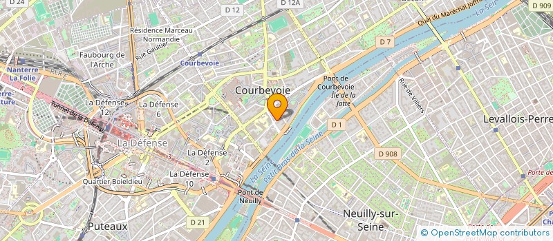 localisation de l'entreprise T C BAT à COURBEVOIE