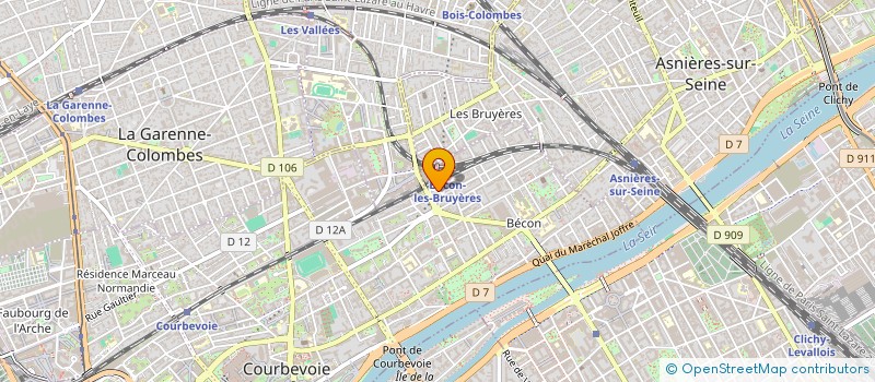 localisation de l'entreprise T C COM à COURBEVOIE