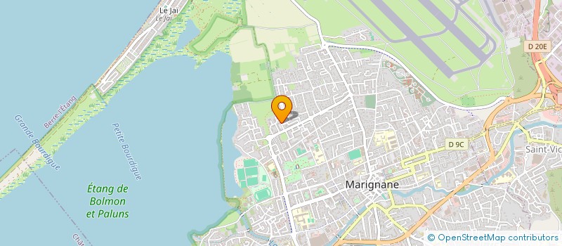 localisation de l'entreprise T.C.E. à MARIGNANE