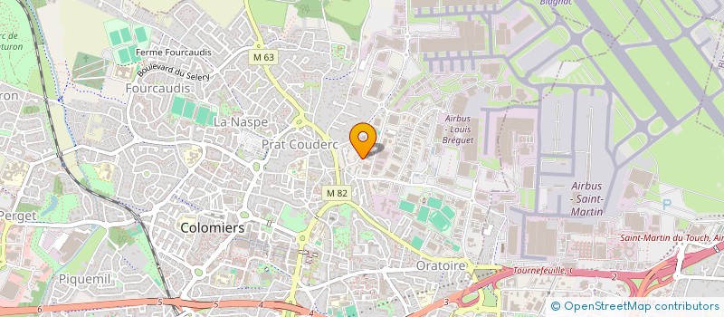 localisation de l'entreprise T C E BAT à COLOMIERS
