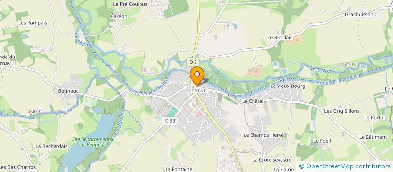 localisation de l'entreprise T.C.E. RANCE LINON à EVRAN