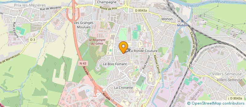 localisation de l'entreprise T.C. ETANCHE à CHARLEVILLE-MEZIERES