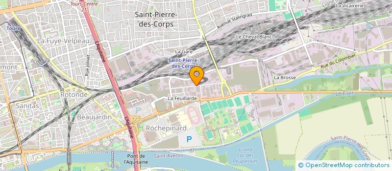 localisation de l'entreprise T.C.F.L.  SAINT-PIERRE-DES-CORPS