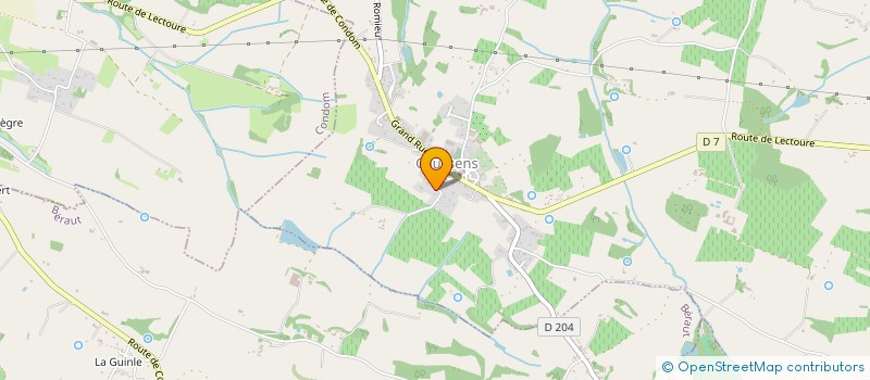 localisation de l'entreprise T.C.G.E  CAUSSENS