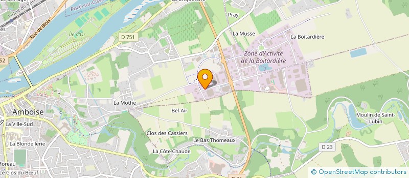 localisation de l'entreprise T.C.I. à AMBOISE