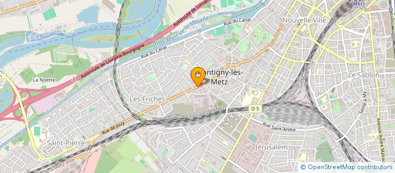 localisation de l'entreprise T.C.I. à MONTIGNY-LES-METZ
