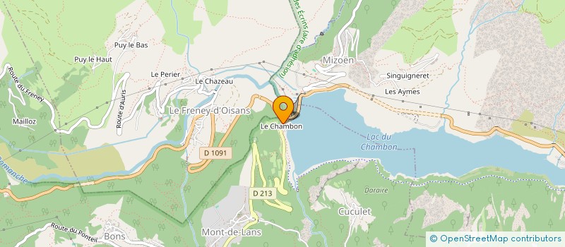 localisation de l'entreprise T &C IMMOBILIER  LES DEUX ALPES