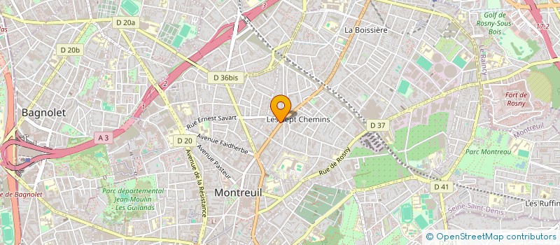 localisation de l'entreprise T.C.L. à MONTREUIL