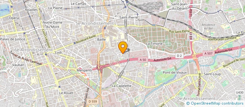 localisation de l'entreprise T.C.LA TIMONE  MARSEILLE