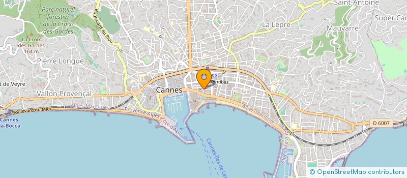 localisation de l'entreprise T.C.M à CANNES