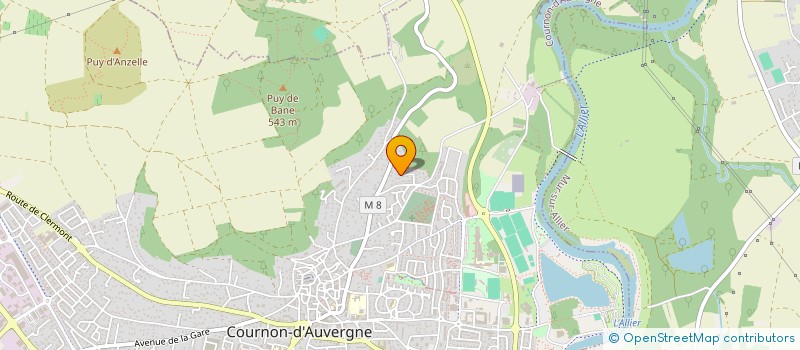 localisation de l'entreprise T.C.M.A  COURNON-D'AUVERGNE