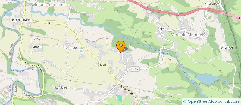 localisation de l'entreprise T.C.M-TRAVAUX DES CHAMPS ET DES MONTAGNES  DOMESSIN